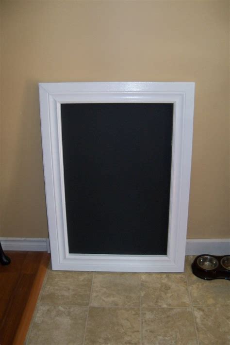 Picture Frame Chalkboard Made The Frame With 1 X 4 Then