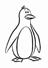 Penguin Coloring Pages Baby Printable Cute Cartoon Penguins Getcoloringpages sketch template