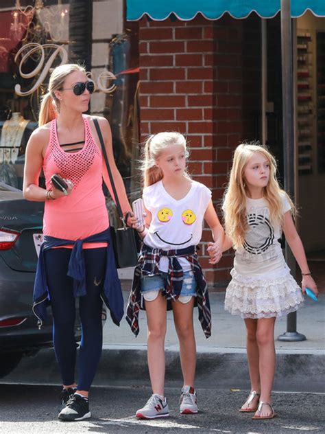 alex curran out with her daughters zimbio