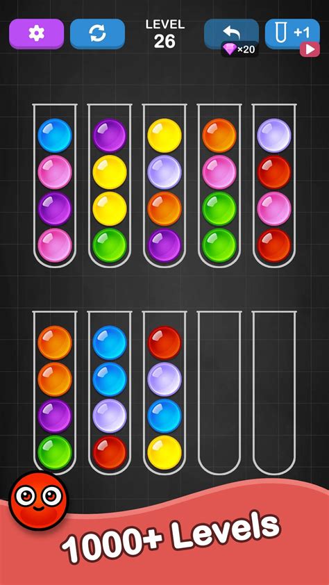 ball sort color sorting game android