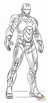 Iron Man Coloring Pages Ironman Printable Kids Drawing Paper sketch template