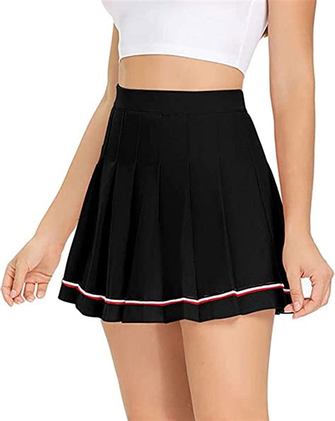 shadiao women s mini pleated skirt high waisted skater tennis skirts