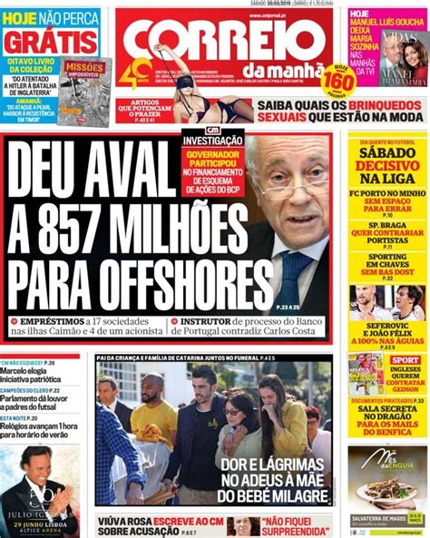 Veja A Capa Do Cm De Hoje Capas De Jornais Jornal Nacional Jornais