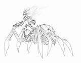 Arachnid sketch template