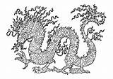Draghi Dragons Dragones Drachen Complexe Adulti Erwachsene Adultos Malbuch Justcolor Vera Colorati Drago Adultes Difficiles Ecailles Plein Impressionante Petruk Pineglen sketch template
