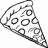 Pizza Coloring Pages Drawing Pepperoni Cheese Hut Slice Color Printable Sketch Marble Slime Draw Soup Stone Kids Food Cartoon Drawings sketch template