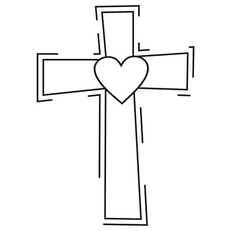 black  white cross clipart   cliparts  images  clipground