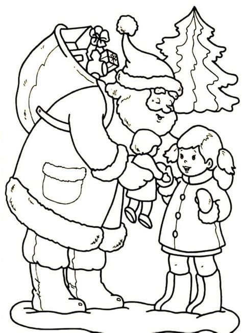 christmas coloring pages    girl coloring home