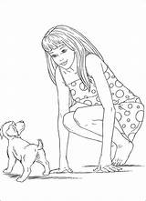 Coloring Pages Barbie Dog Coloriage Doll Comments Choisir Tableau Un sketch template