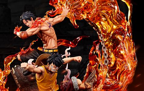 luffy  ace  scale statue luffy figurine okgonet