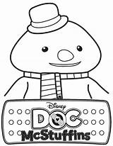 Doc Mcstuffins Coloring Pages Chilly Printable Snowman Printables sketch template