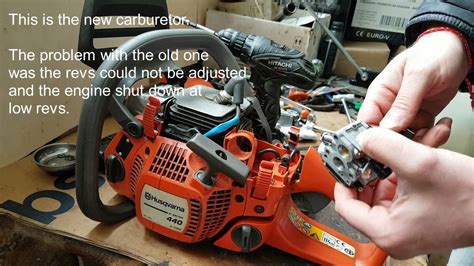 husqvarna  chainsaw carburetor replacement youtube