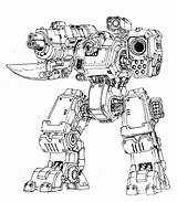 Mech Autocannon Mecha Robots Battletech Assault Zdemian Sophisticated Cultured Robotech Graphicbrat sketch template