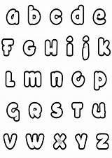 Alphabet Coloring Kids Simple Pages Color Printable Print Fonts Lettering Adults Justcolor Adult sketch template