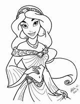Coloring Pages Jasmine Disney Deviantart Kids Adult Wonderfull Selinmarsou Princesas sketch template