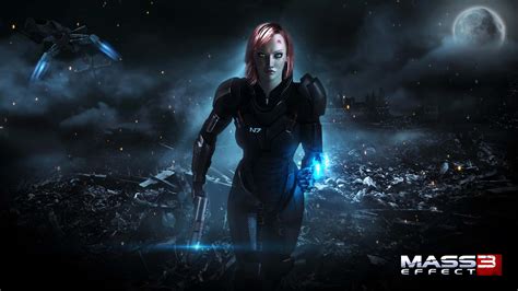 Download Commander Shepard Femshep In Mass Effect Universe Wallpaper