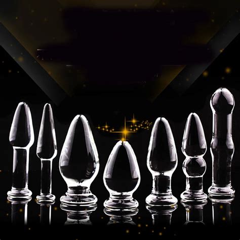 7 Style Glass Butt Anal Plugs Crystal Dildo Sex Toys For Gay Adult