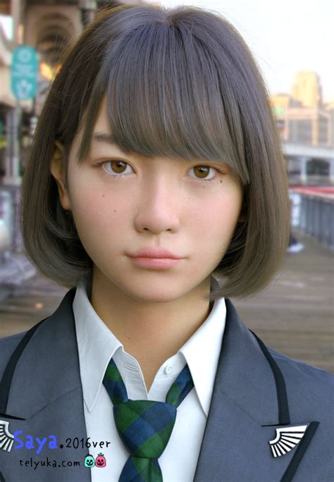 saya 2016 the new and improved computer generated japanese schoolgirl