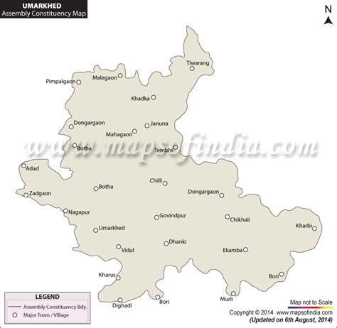 umarkhed assembly vidhan sabha constituency map and