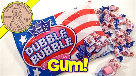 dubble bubble red white blue american flag gum candy youtube