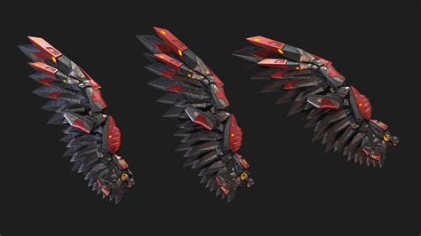 artstation sci fi mecha wings  claws images set vol iii resources