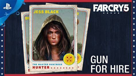 Far Cry 5 Character Spotlight Jess Black – Gun For Hire Ps4 Youtube