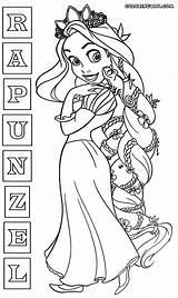 Rapunzel Coloring Pages Print sketch template