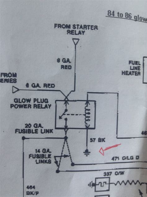 wiring diagram ford glow plug relay