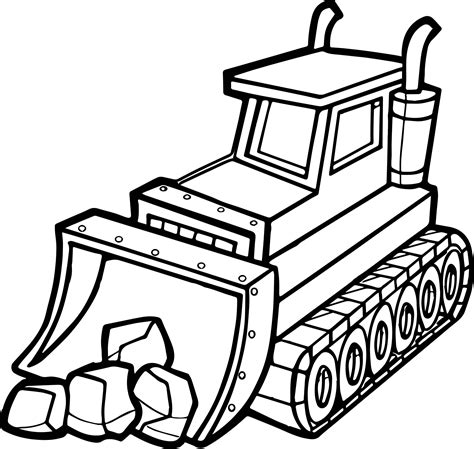bulldozer coloring pages  getdrawings