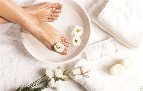 foot spa  white background spa background stock image image