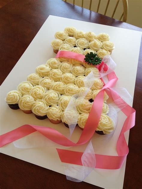 bridal shower cupcake cake wwwpinkpartyplannerscom