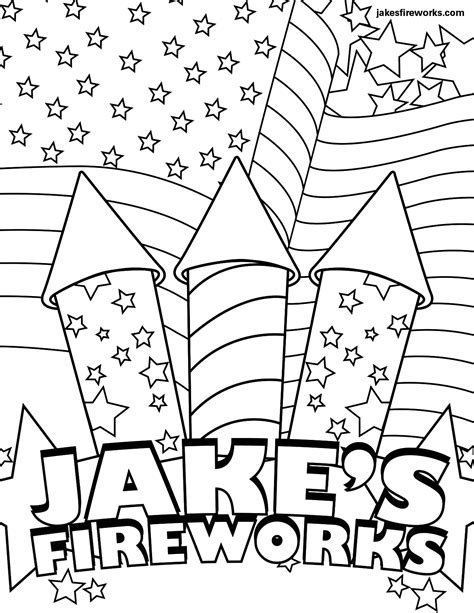 printable fireworks coloring pages  kids