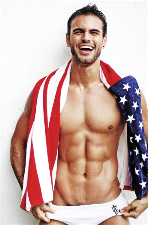 simplyhotguys beefy men athletic body displaying the american flag