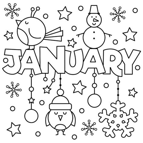 january coloring pages  coloring pages  kids  year