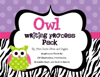 owl writing process pack owl writing teaching writing writing process