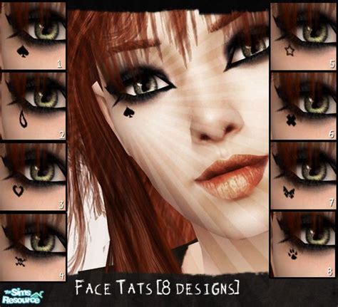 vxens  face tattoos sims  tattoos face tattoos sims  makeup