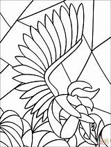 Stained Glass Coloring Angel Sorrow Pages Printable Supercoloring sketch template