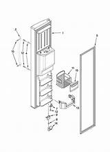 Parts Kenmore Elite Refrigerator Door Freezer Side Sears sketch template