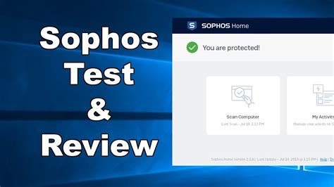 sophos antivirus test review  antivirus security review youtube
