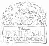 Coloring Disney Kingdom Animal Tree Life Pages Clipart Kids Walt Magic Drawing Book Printable Epcot Florida Activity Cliparts Parks Themed sketch template