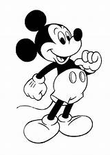 Mickey Mouse Coloring Pages Color Printable Easy Draw Toddlers sketch template