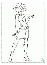 Coloring Totally Spies Dinokids Pages sketch template