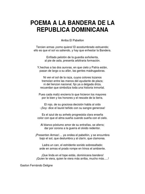 poema a la bandera de la república dominicana