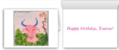 taurus birthday card  happy birthday taurus message