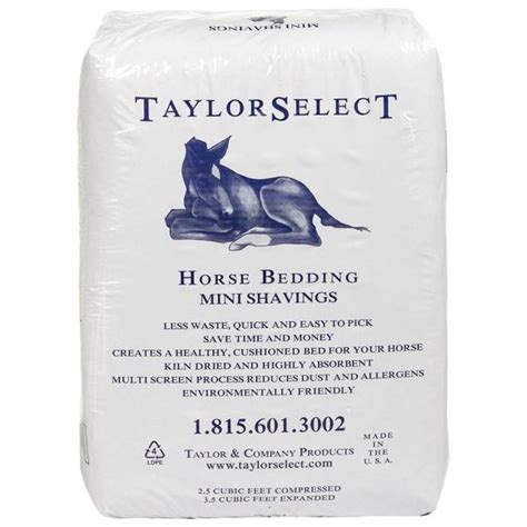 taylor select  cf horse bedding mini flake shavings  blains