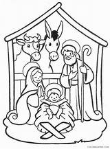 Nativity Coloring Coloring4free Pages Kids Printable Birth Related Posts sketch template
