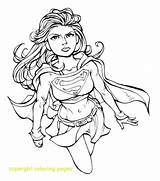 Superwoman Coloring Pages Getcolorings sketch template