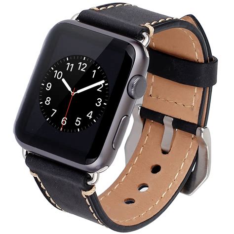 apple  band mm iwatch band strap premium vintage genuine leather replacement watchband