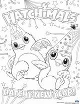 Hatchimals Coloring Pages Happy Newyear Hatchy Printable Print Color Review Kiezen Bord Getcolorings Kleurplaten sketch template
