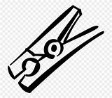 Illustration Vector Clothes Clothespin Fastener Peg Pinclipart Pins Clip sketch template